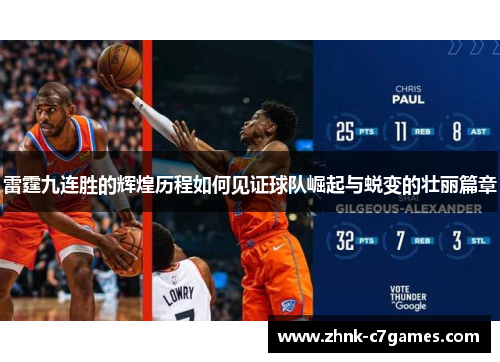 雷霆九连胜的辉煌历程如何见证球队崛起与蜕变的壮丽篇章 雷霆九连胜的辉煌历程如何见证球队崛起与蜕变的壮丽篇章
